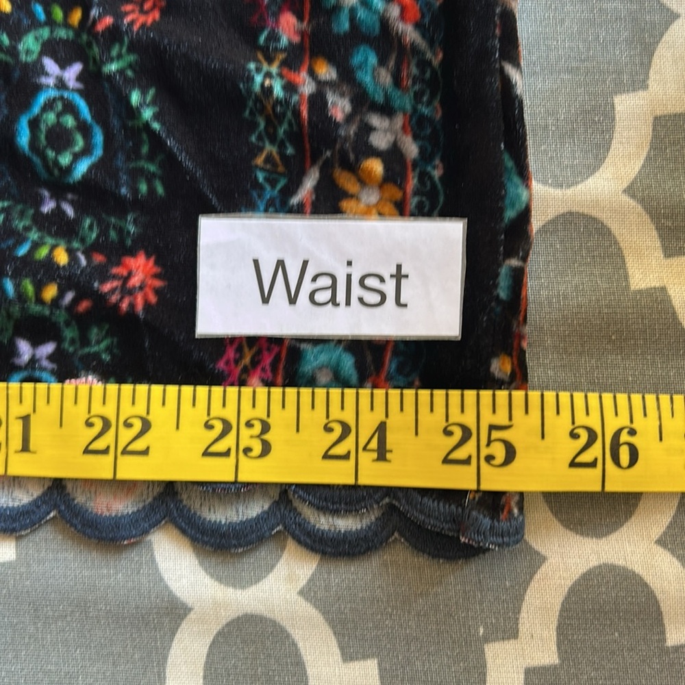 Johnny Was Multicolor Velvet Floral Embroidered Blouse - Picture 12 of 15